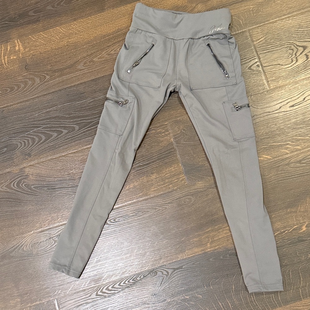 Justice Gray Joggers with Zipper Pockets